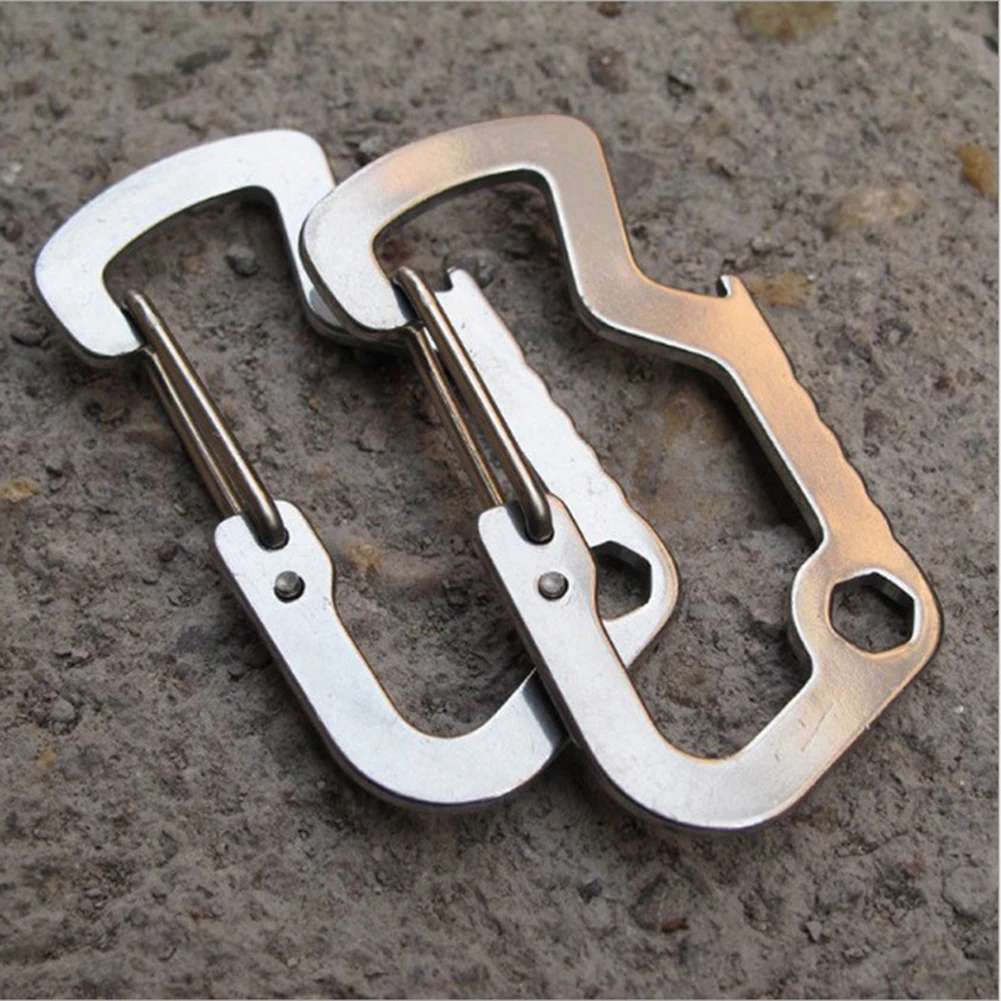 Bottle Opener Carabiner Outdoor Factory Home Silver Stainless Steel Quick Release 1 Pc D Shape Hiking Daily Life
Bottle Opener Carabiner Outdoor Factory Home Silver Stainless Steel Quick Release 1 Pc D Shape Hiking Daily Life