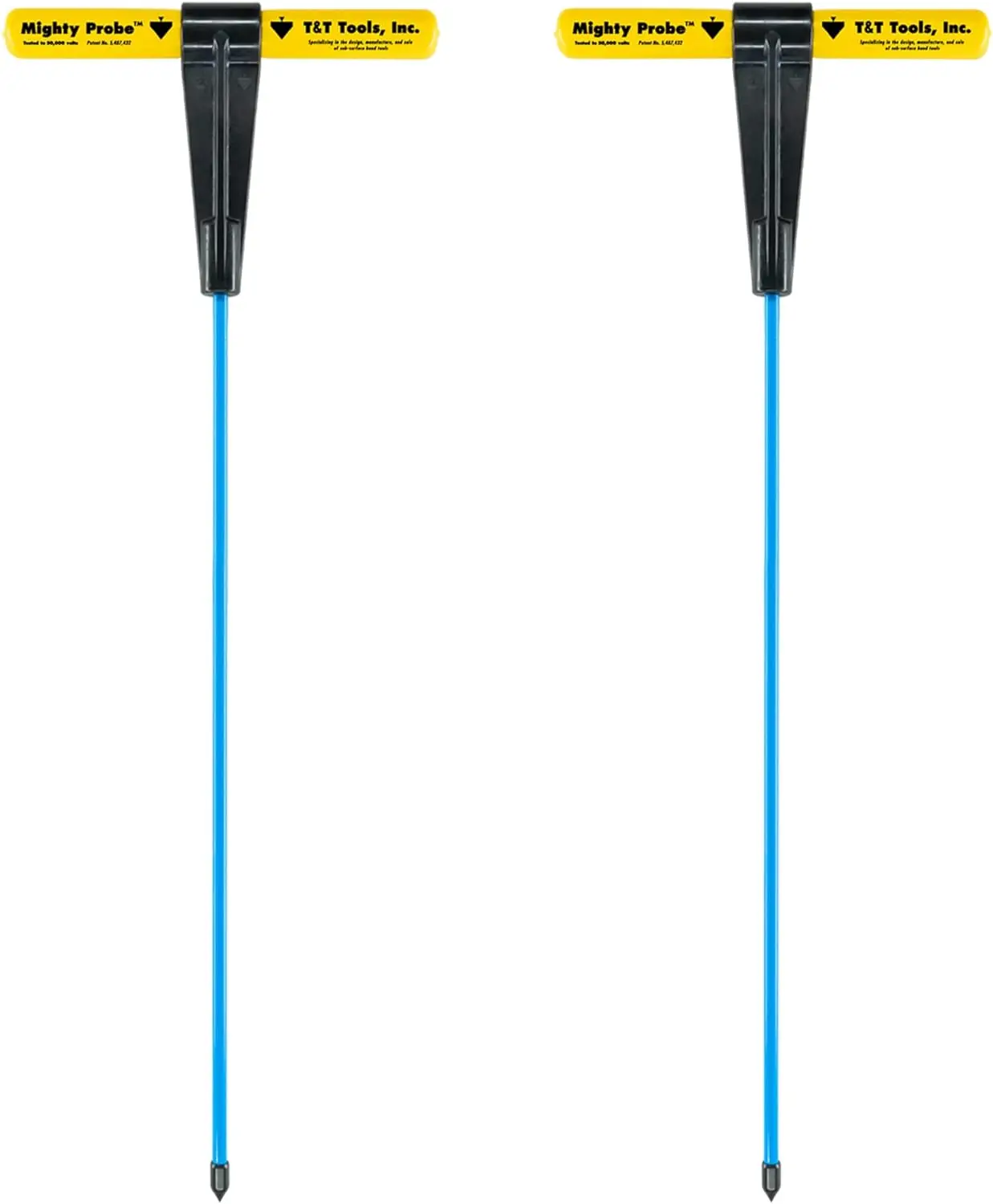 T&T Tools Mighty Probe Insulated Metal Soil Probe - 48-Inch Long Overall, w/ 3/8" Metal Round Rod – Two Pack - Probing Rod
T&T Tools Mighty Probe Insulated Metal Soil Probe - 48-Inch Long Overall, w/ 3/8" Metal Round Rod – Two Pack - Probing Rod