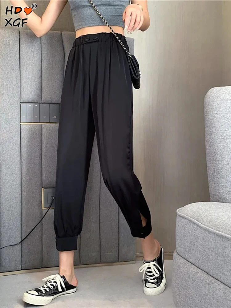 Woman's Sweat Pants Stretchy High Waist 2023 Summer Black Vintage Trousers Straight Baggy Versatile Casual Ladies Joggers Pants
Woman's Sweat Pants Stretchy High Waist 2023 Summer Black Vintage Trousers Straight Baggy Versatile Casual Ladies Joggers Pants
