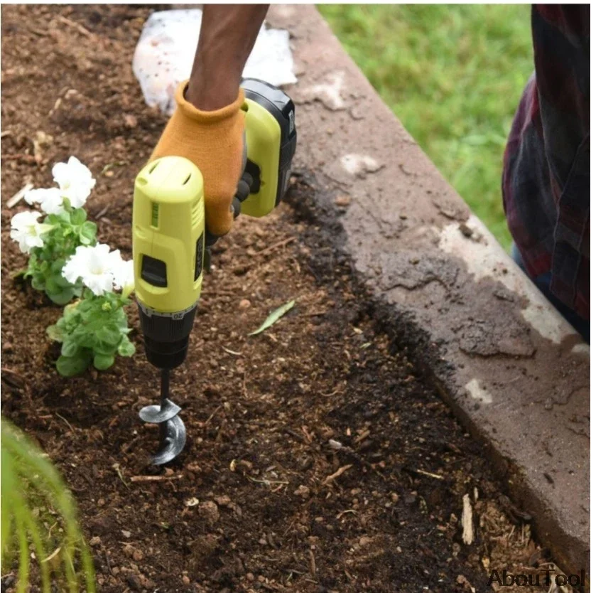 

Auger Spiral Drill Bit 4x22cm 8x30 Planting Hole Digger Tool Part Bits Household Planter Tools Set Gardening Planting Garden
