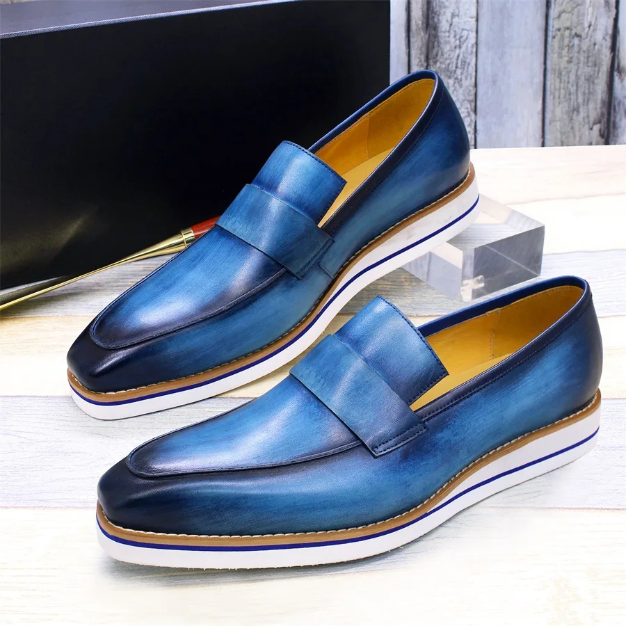 Handmade Designer Luxury Formal Shoes for Men Loafers Genuine Leather Office Dress Moccasins Breathable Man Flats
Handmade Designer Luxury Formal Shoes for Men Loafers Genuine Leather Office Dress Moccasins Breathable Man Flats