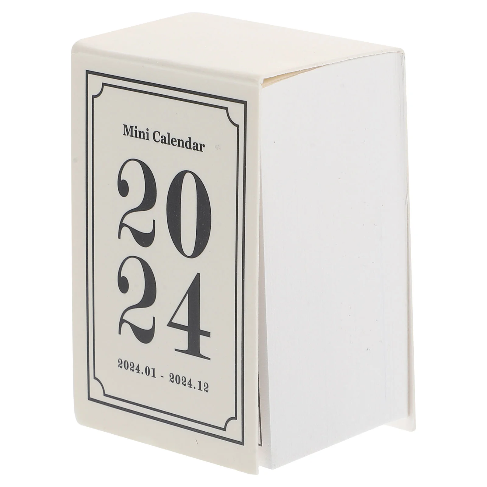 

2024 Mini Desk Calendar Daily Retro Style Tabletop Vintage Small Ornament Novelty Paper Office Calendars