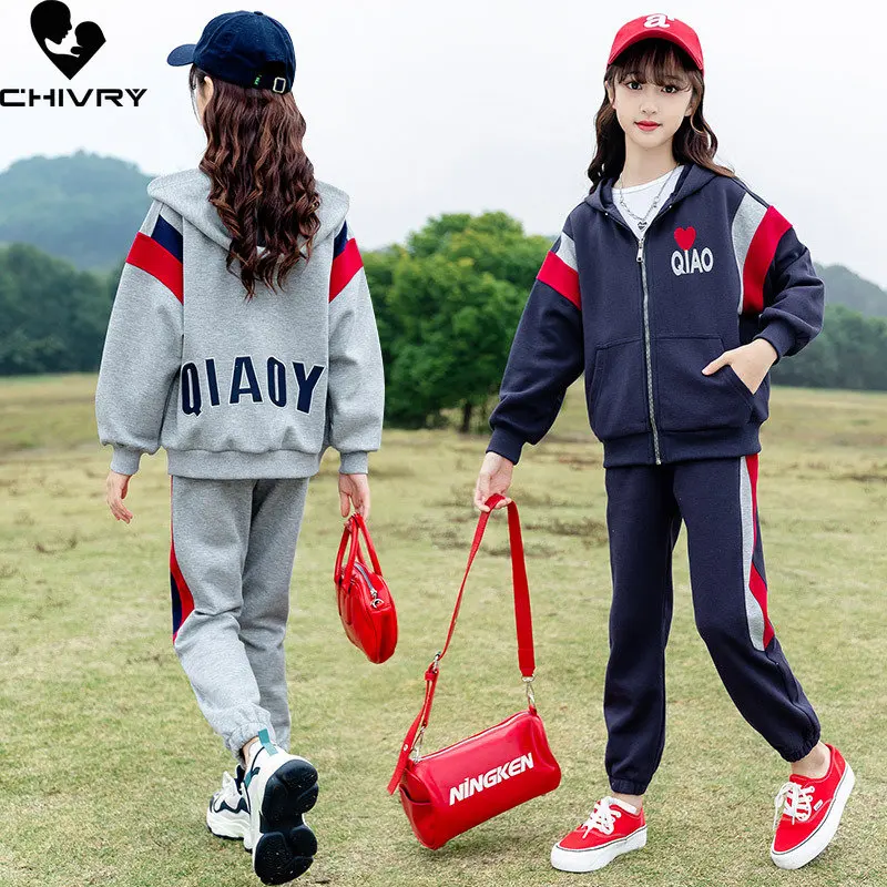 Girls Spring Sportswear New 2023 Girls Hooded Heart Letter Print Coat with Pants Sports Suit Kids Clothing Sets for 4-12 Years 
Girls Spring Sportswear New 2023 Girls Hooded Heart Letter Print Coat with Pants Sports Suit Kids Clothing Sets for 4-12 Years