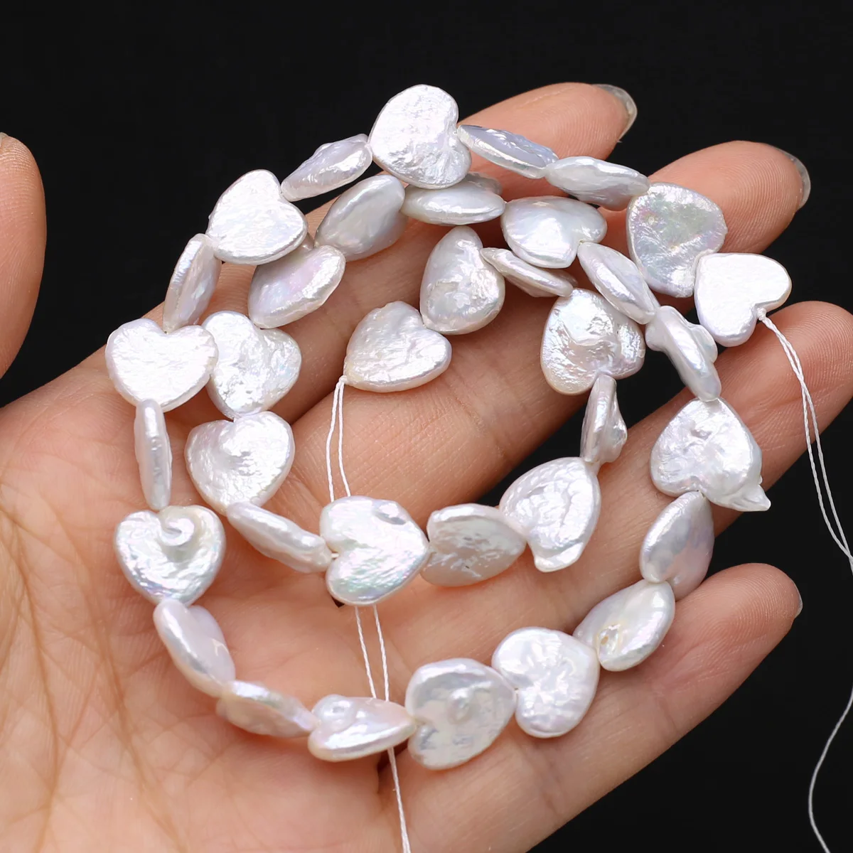 White Heart shaped Natural Freshwater Baroque Pearl 12x12mm Loose Spaced Beaded Jewelry Making Necklace Earrings High Quality
White Heart shaped Natural Freshwater Baroque Pearl 12x12mm Loose Spaced Beaded Jewelry Making Necklace Earrings High Quality