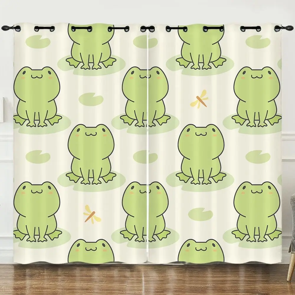 Cartoon Frog Blackout Window Curtain 3D Print 1/2 Panels Green Animals One Pieces/Folio For Bedroom Living Room Window Drapes
Cartoon Frog Blackout Window Curtain 3D Print 1/2 Panels Green Animals One Pieces/Folio For Bedroom Living Room Window Drapes