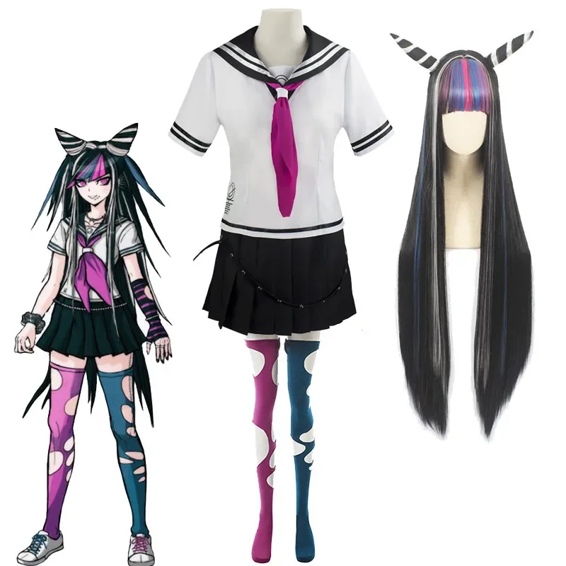 Anime Danganronpa 2 Mioda Ibuki Cosplay Sailor Suit Anime Costume Girl's JK Uniform Skirts Woman Wig and Headwear
Anime Danganronpa 2 Mioda Ibuki Cosplay Sailor Suit Anime Costume Girl's JK Uniform Skirts Woman Wig and Headwear
