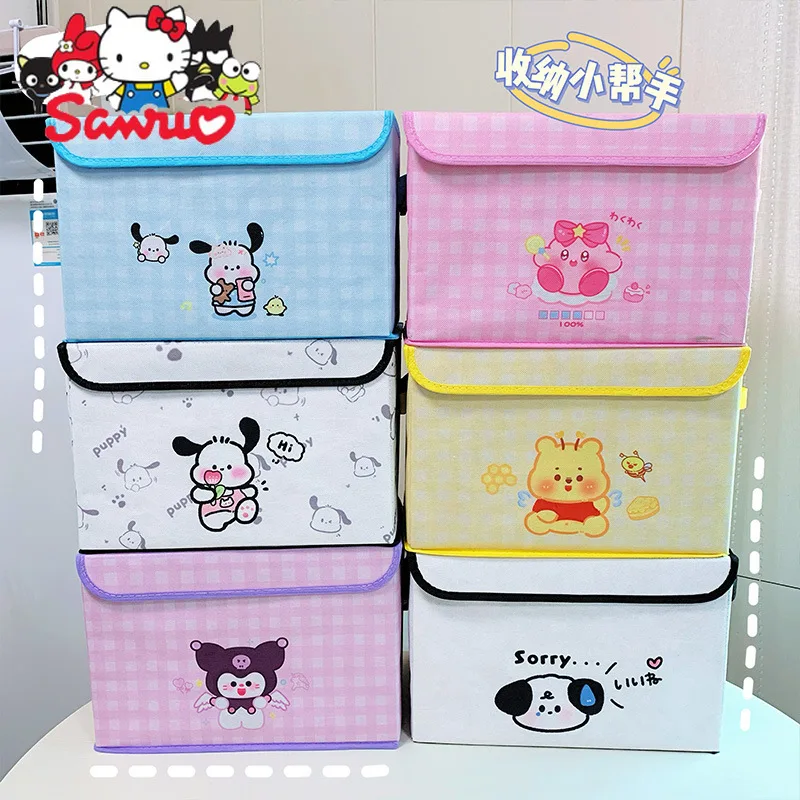 Sanrio Melody Kuromi Hello Kitty Cinnamoroll Pochacco Non-woven Hard Folding Household Sundries Storage Dormitory Storage Box
Sanrio Melody Kuromi Hello Kitty Cinnamoroll Pochacco Non-woven Hard Folding Household Sundries Storage Dormitory Storage Box