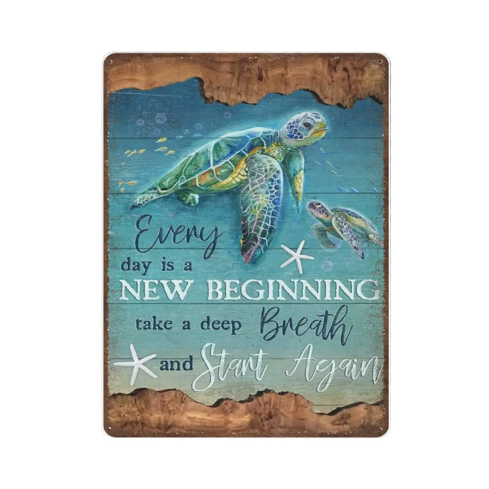 Retro Turtle Metal Tin Sign-Jesus Everyday is A New Beginning Tin Sign -Novelty Posters,Home Decor Wall Art,Funny Signs for Home
Retro Turtle Metal Tin Sign-Jesus Everyday is A New Beginning Tin Sign -Novelty Posters,Home Decor Wall Art,Funny Signs for Home