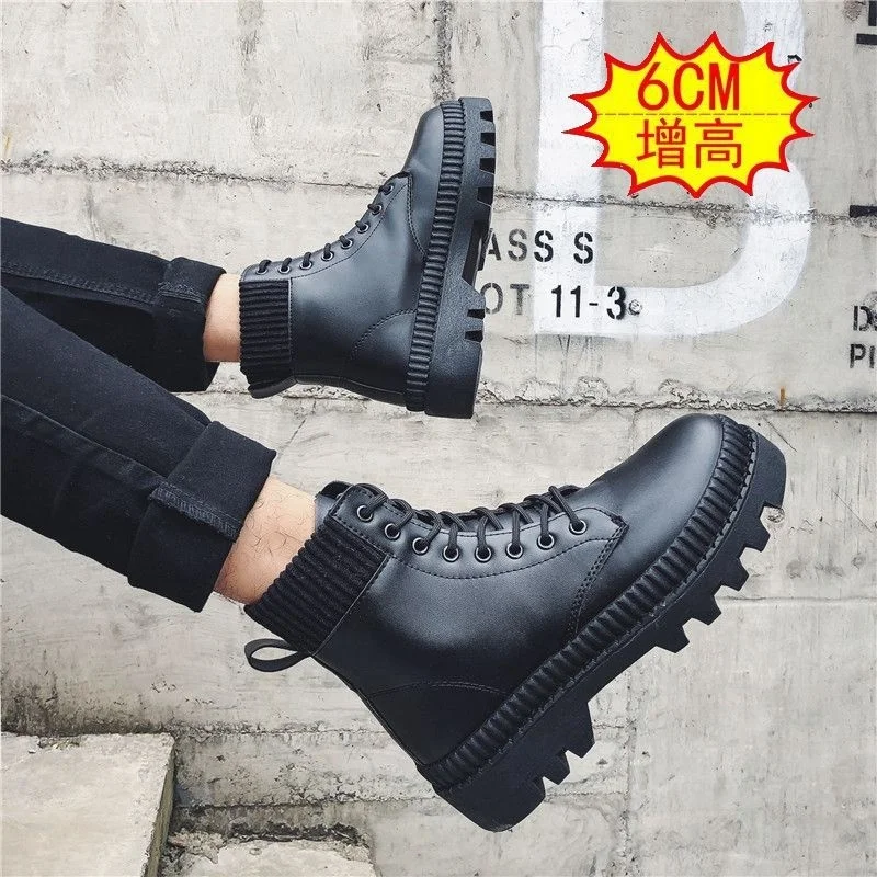 2022 New Men's Korean Style Trend Four Seasons Hot Style High-top Men's Leather Boots Thick-soled winter Boots British Style
2022 New Men's Korean Style Trend Four Seasons Hot Style High-top Men's Leather Boots Thick-soled winter Boots British Style