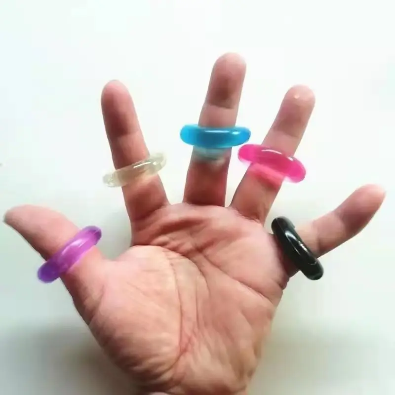 Anneau de pénis en silicone durable pour hommes adultes, retard d'éjaculation, anneaux en caoutchouc de coq, agrandissement du pénis, jouets sexuels pour hommes, anneau de sexe masculin, 1/5 pièces 5