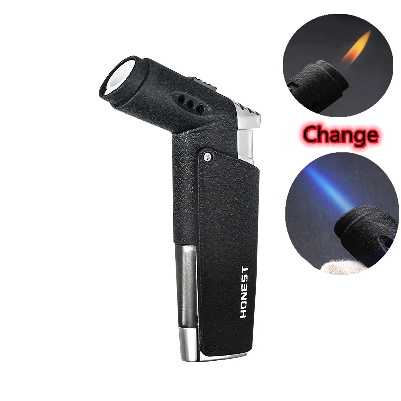 New Honest Metal Windproof Outdoor BBQ Torch Turbo Jet Butane Open Flame Luxury Cigar Cigarette Two Way Flame Lighter For Man
New Honest Metal Windproof Outdoor BBQ Torch Turbo Jet Butane Open Flame Luxury Cigar Cigarette Two Way Flame Lighter For Man