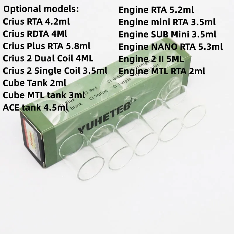 5PCS GLASS Beaker for OBS Crius RTA / Crius RDTA / Crius Plus RTA / Cube Tank / Cube MTL tank / ACE tank / Engine RTA / Engine 2
5PCS GLASS Beaker for OBS Crius RTA / Crius RDTA / Crius Plus RTA / Cube Tank / Cube MTL tank / ACE tank / Engine RTA / Engine 2