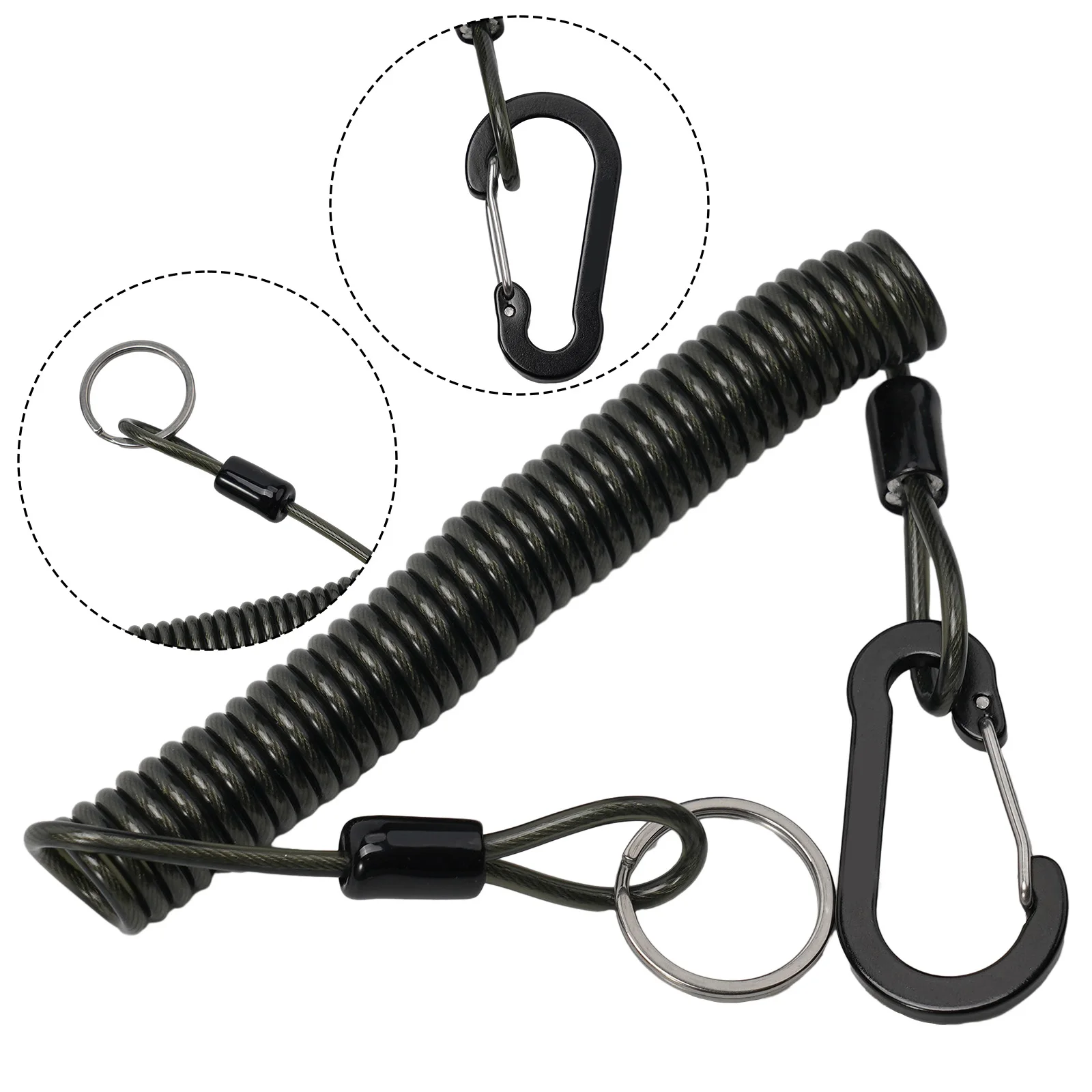 Fishing Missed Rope Anti-Lost Spiral Spring Lure Pliers Lanyard Wire Spring Rope Fishing Accesseries For Foutdoor Waist Hanging
Fishing Missed Rope Anti-Lost Spiral Spring Lure Pliers Lanyard Wire Spring Rope Fishing Accesseries For Foutdoor Waist Hanging