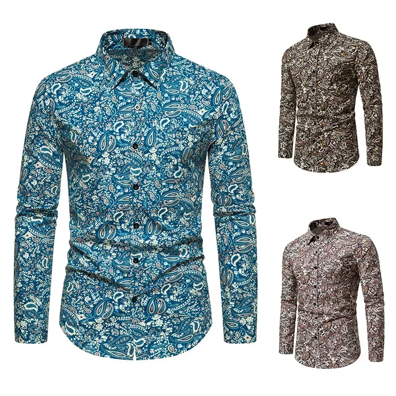 2023 Spring and Autumn Men's Printed Fashion Casual Versatile Long Sleeve Shirts
2023 Spring and Autumn Men's Printed Fashion Casual Versatile Long Sleeve Shirts