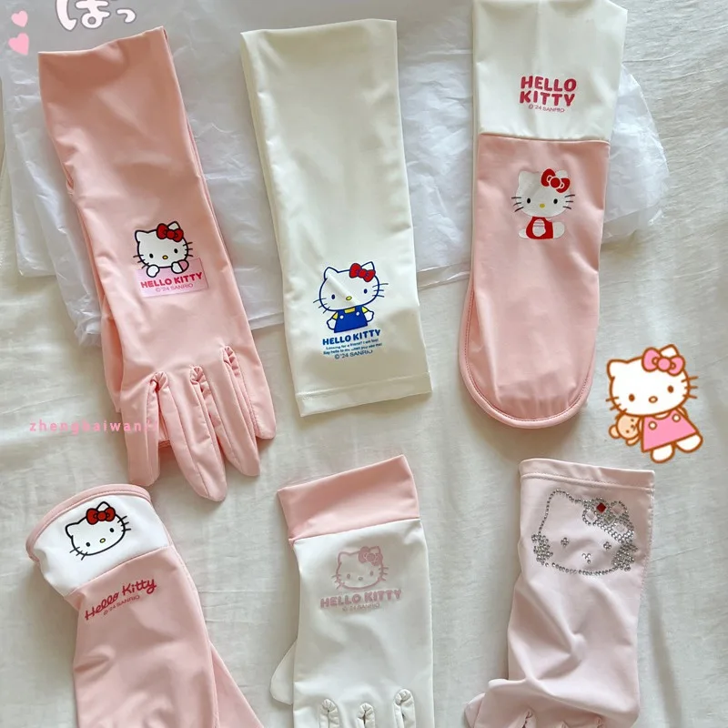Летние солнцезащитные Нескользящие перчатки Kawaii Hello Kitty из ледяного шелка женские милые тонкие перчатки на все пальцы для вождения с защитой от УФ-лучей женские аксессуары
Летние солнцезащитные Нескользящие перчатки Kawaii Hello Kitty из ледяного шелка женские милые тонкие перчатки на все пальцы для вождения с защитой от УФ-лучей женские аксессуары