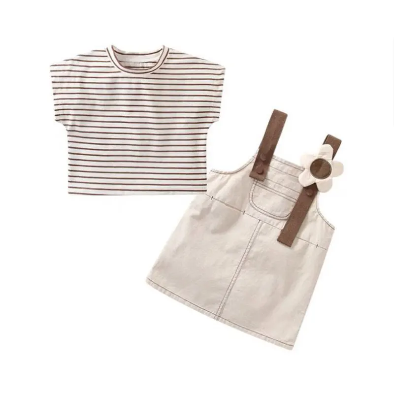 Elegant Fashion Harajuku Slim Fit Children Clothes Loose Casual All Match Stripe T-shirts O Neck Camisole Pants Two Piece Set
Elegant Fashion Harajuku Slim Fit Children Clothes Loose Casual All Match Stripe T-shirts O Neck Camisole Pants Two Piece Set