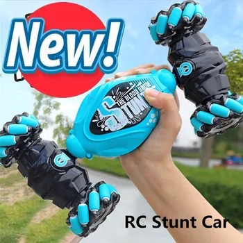 Brinquedos de chocalho fofos de pelúcia para bebês: brinquedos educativos para recém-nascidos de 0 a 24 meses 10 Gesture Sensor Electric RC Car Remote Control Stunt Car 2.4Ghz High Speed Double-Sided Toy Cars With Watch Christmas Gifts