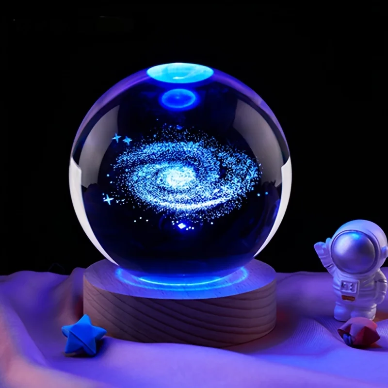 1pc Galaxy 3D Engraved Crystal Ball Night Light Ornament, For Boys Girls Friends Classmates Birthday Gift Creative Room Cosmic G
1pc Galaxy 3D Engraved Crystal Ball Night Light Ornament, For Boys Girls Friends Classmates Birthday Gift Creative Room Cosmic G