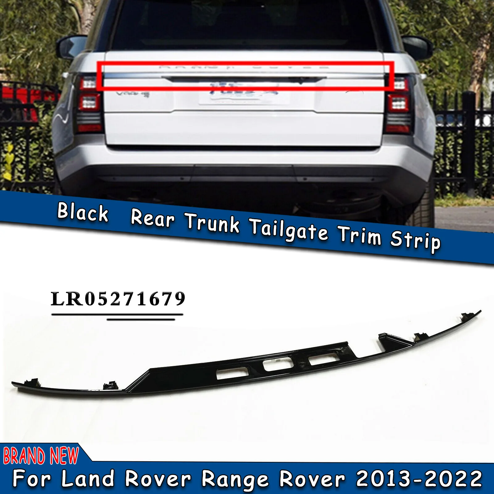 Car Rear Trunk Lid Cover Trim Tail Gate Strip Molding Decklid Lip For Land Rover Range Rover 2013-2022 Executive Edition
Car Rear Trunk Lid Cover Trim Tail Gate Strip Molding Decklid Lip For Land Rover Range Rover 2013-2022 Executive Edition