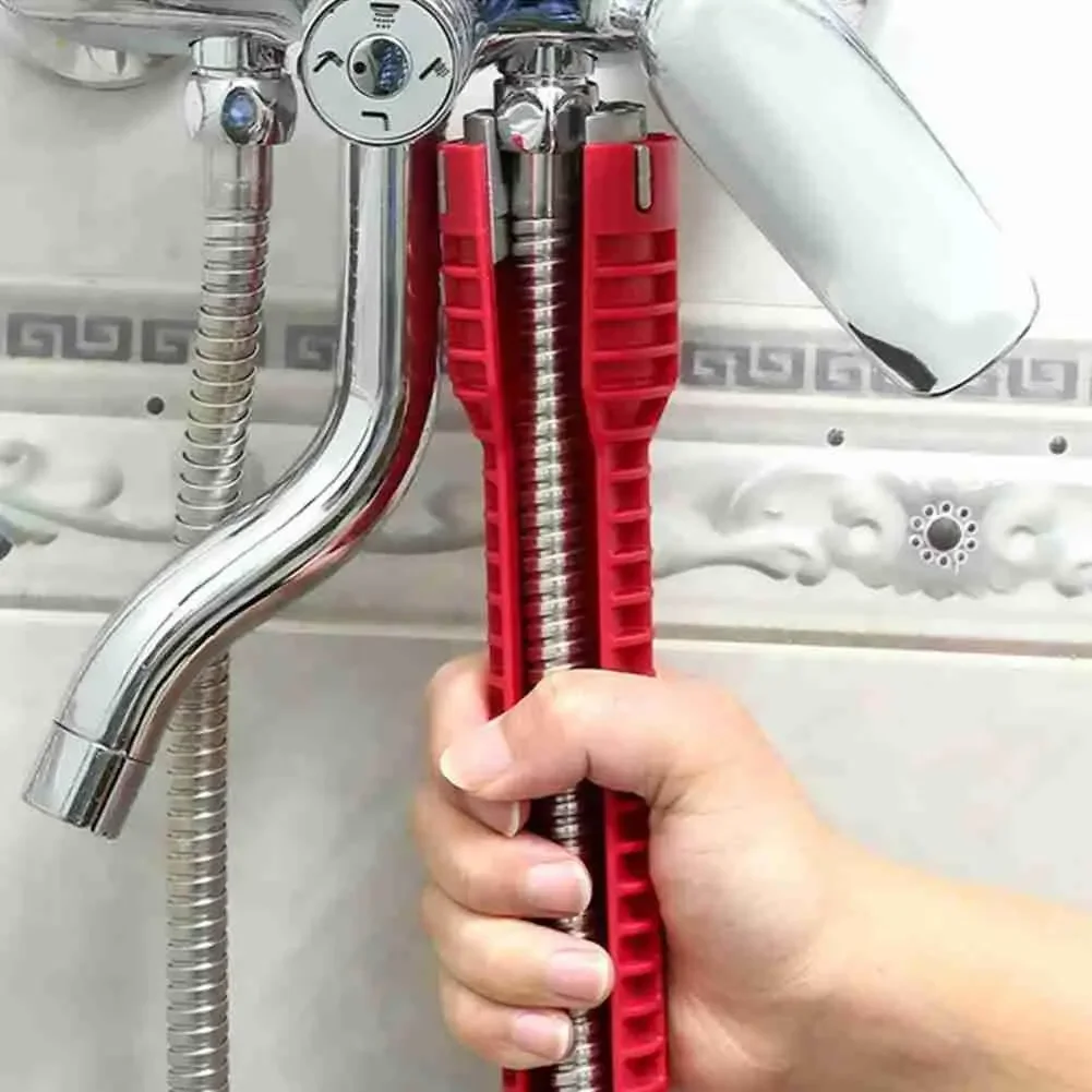Key Wrench Set 8 in 1 Multifunctional Plumber Tools English Sink Faucet Kitchen Anti-slip Repair Pipe Multi Key Hand Tools
Key Wrench Set 8 in 1 Multifunctional Plumber Tools English Sink Faucet Kitchen Anti-slip Repair Pipe Multi Key Hand Tools