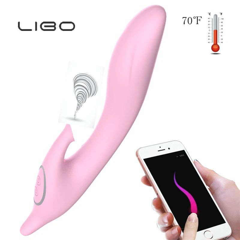 

LIBO Female G-spot Vagina Sucking Vibrator Waterproof Intelligent Heating Tongue Vibrating Women Massager Adult Erotic Sexo Toys