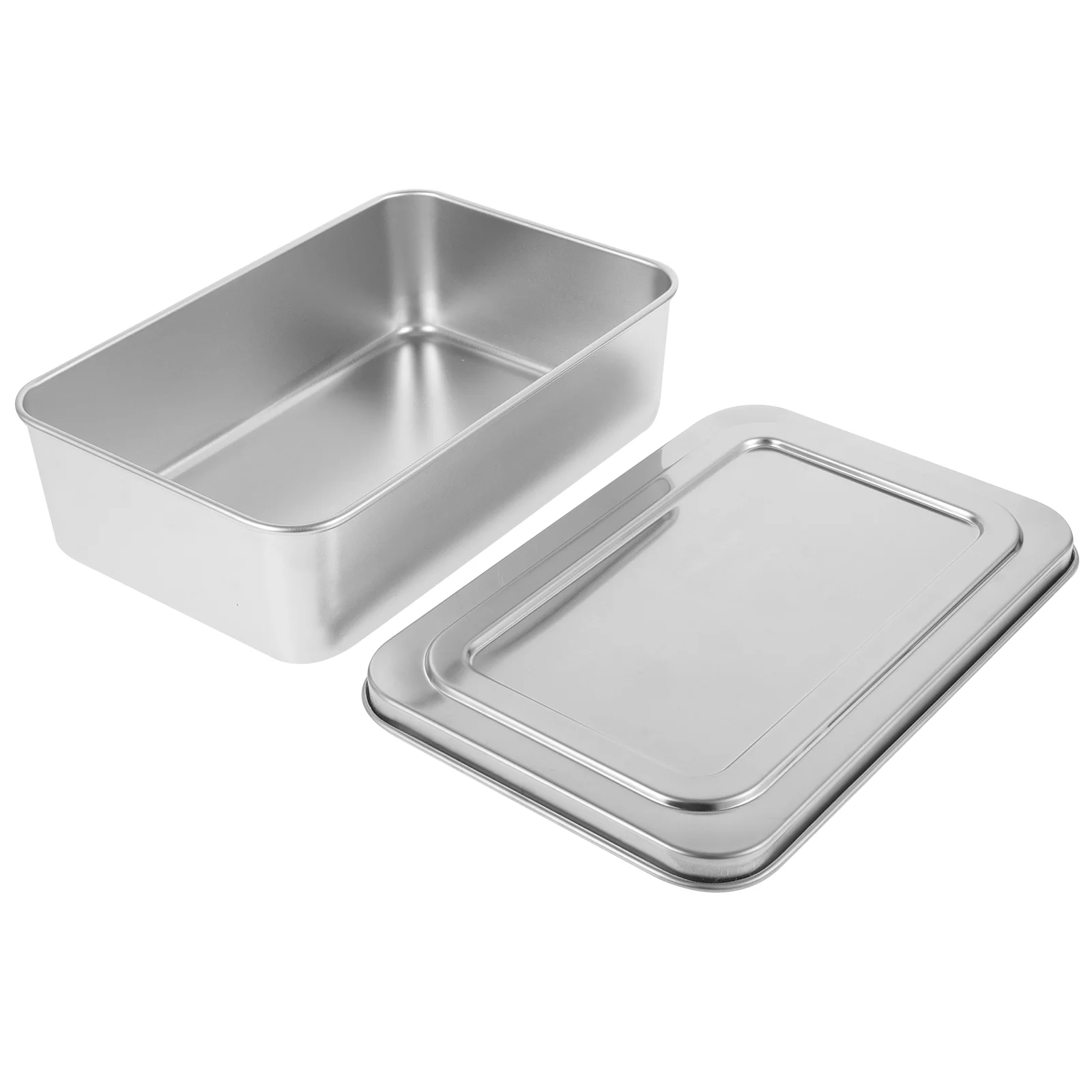 Classical Rectangle Deep Bread Stainless Steel Baking Box Deep Cake Pan Baking Pan With Lid Metal Oven Pan Oven Tray With Lid
Classical Rectangle Deep Bread Stainless Steel Baking Box Deep Cake Pan Baking Pan With Lid Metal Oven Pan Oven Tray With Lid