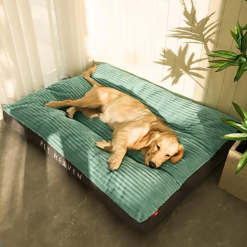 

2024 Big Dog Mat with Corduroy Pad for Medium and Large Dogs, Oversize Pet Sleeping Bed, Removable Sofa, Washable Pet Supplies