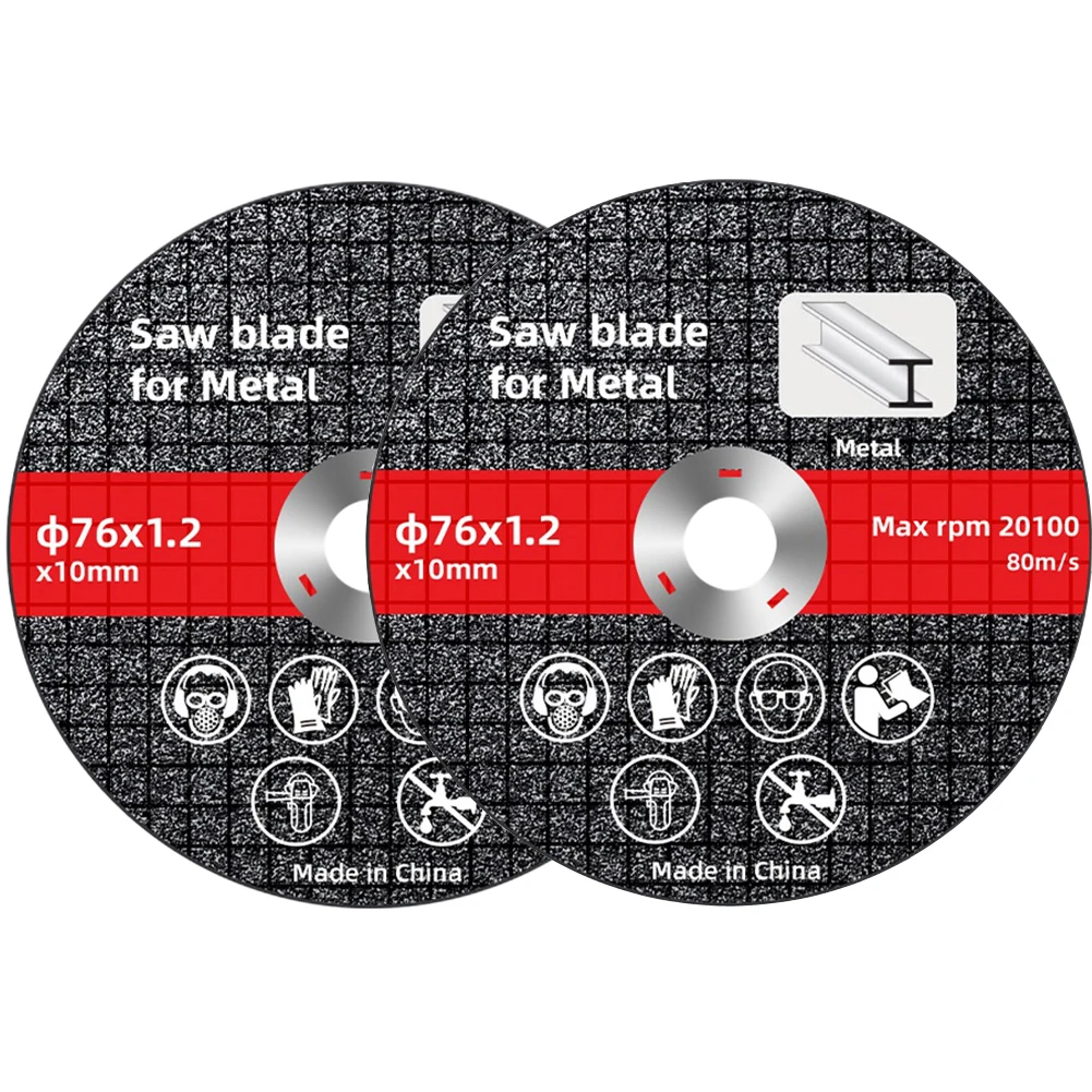 2PCS 76mm 3in Cutting Disc Circular Resin Grinding Wheel Saw Blade Angle Grinder For Angle Grinder And Steel Cutting
2PCS 76mm 3in Cutting Disc Circular Resin Grinding Wheel Saw Blade Angle Grinder For Angle Grinder And Steel Cutting