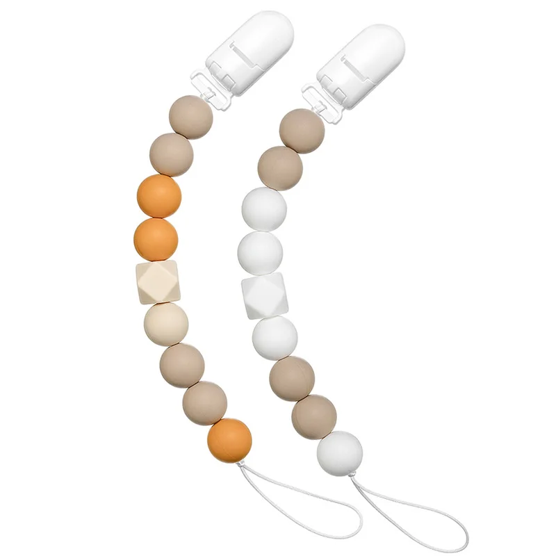 2PCS Pacifier Clips Chain Silicone Beads Dummy Clip Holder Soother Chains Baby Teething Toys Chew Gifts BPA Free
2PCS Pacifier Clips Chain Silicone Beads Dummy Clip Holder Soother Chains Baby Teething Toys Chew Gifts BPA Free