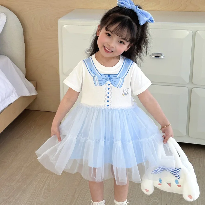 Милое детское платье аниме Sanrio Kuromi Cinnamoroll My Melody мультяшная хлопковая Футболка милое Сетчатое платье принцессы Jk подарок для девочек
Милое детское платье аниме Sanrio Kuromi Cinnamoroll My Melody мультяшная хлопковая Футболка милое Сетчатое платье принцессы Jk подарок для девочек