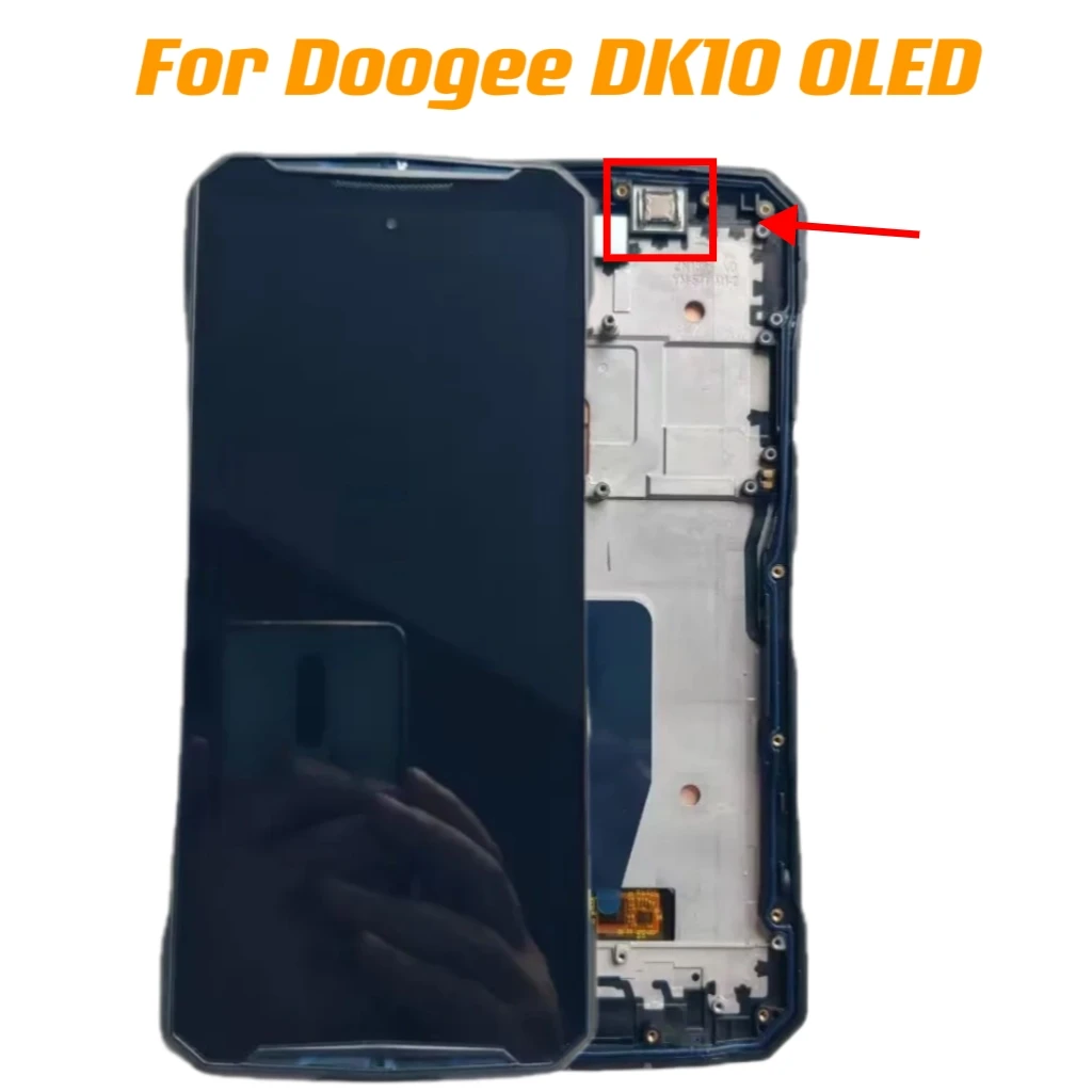 Оригинальный ЖК-дисплей с рамкой Для Doogee DK10 Phone 6,67 "Oled, ремонт фотоэлементов, сканер отпечатка пальца, FPC наушник 
Оригинальный ЖК-дисплей с рамкой Для Doogee DK10 Phone 6,67 "Oled, ремонт фотоэлементов, сканер отпечатка пальца, FPC наушник