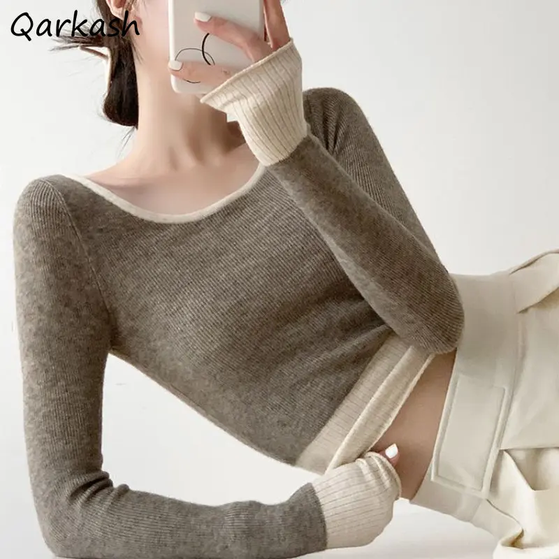 T-shirts Women Pallened O-neck Crop Tops Temper Slim Hot European Hipster Casual Knit Clothes Basics Футболка Женский Aesthetics
T-shirts Women Pallened O-neck Crop Tops Temper Slim Hot European Hipster Casual Knit Clothes Basics Футболка Женский Aesthetics