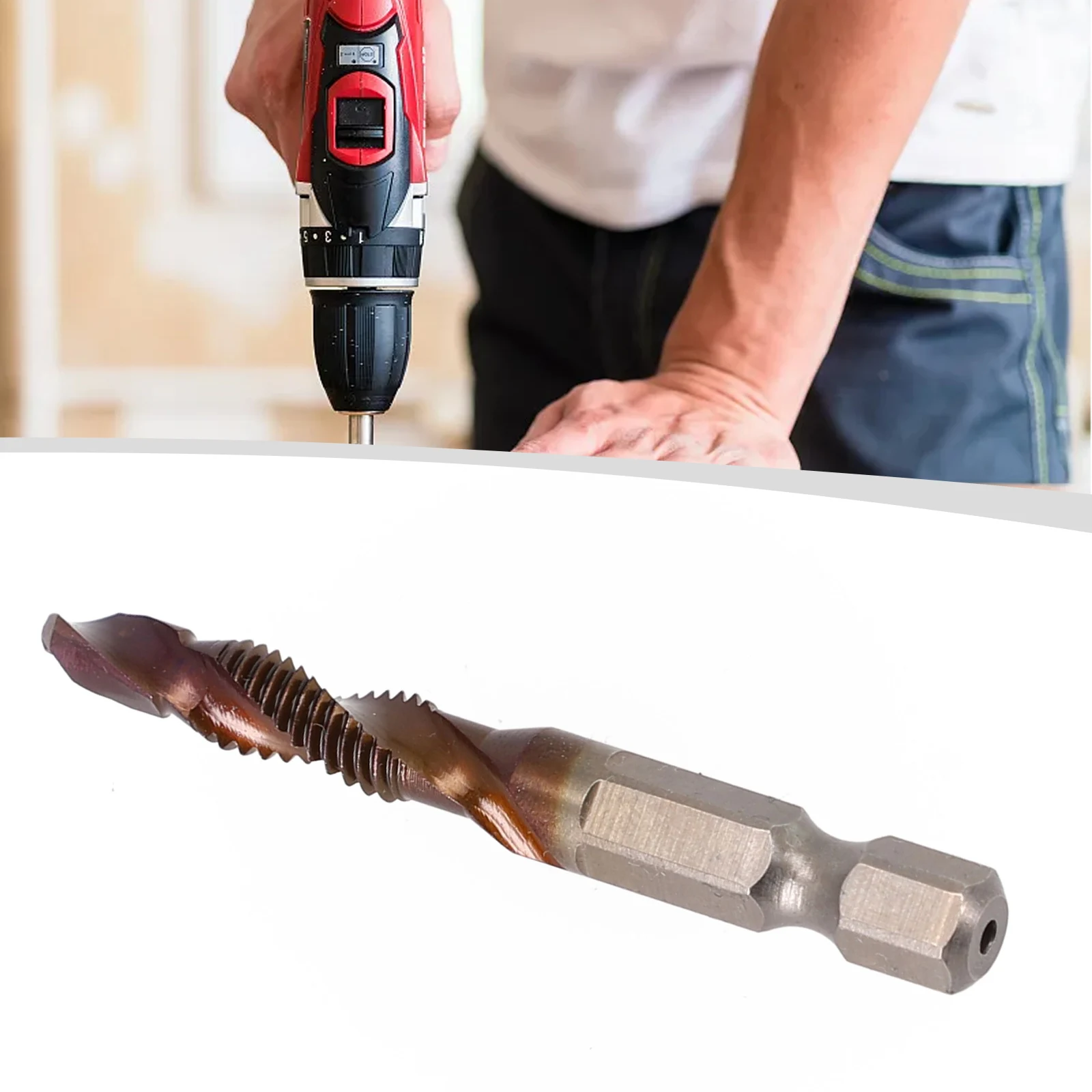 1pcs M3-M10 Tap Drill Bit Hex Shank Titanium Plated HSS Screw Thread Metric Tap Drill Bits Compound Bit Hand Tools Accessories
1pcs M3-M10 Tap Drill Bit Hex Shank Titanium Plated HSS Screw Thread Metric Tap Drill Bits Compound Bit Hand Tools Accessories