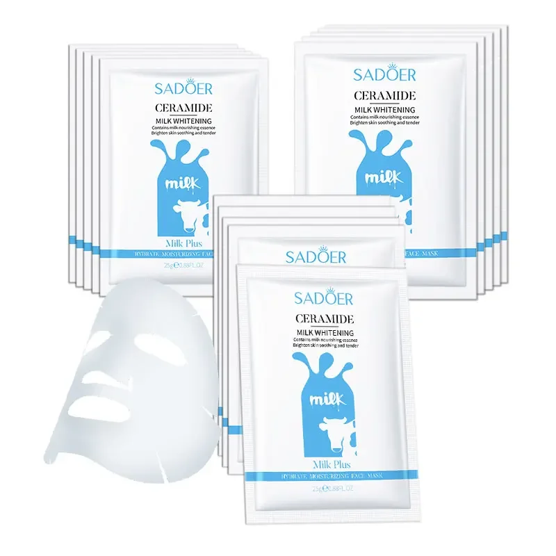 12pcs Milk Whitening Face Mask Moisturizing Nourishing Brightening Anti-aging skincare Facial Masks Face Sheet Mask Skin Care
12pcs Milk Whitening Face Mask Moisturizing Nourishing Brightening Anti-aging skincare Facial Masks Face Sheet Mask Skin Care