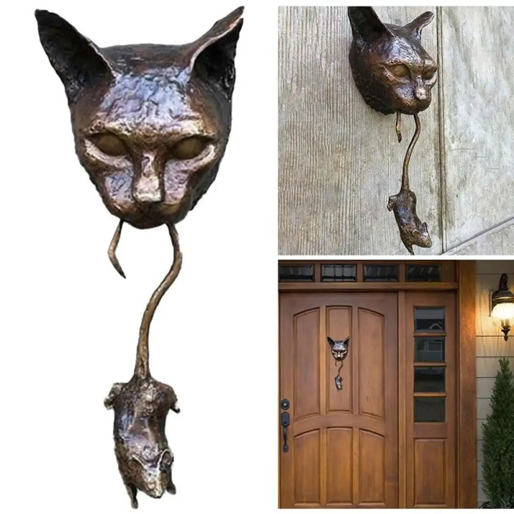 Resin Door Knocker Interesting Gate Adornment Outdoor Cat Mice Shaped Doors Pendant Scene Layout Pendants Gates Decorations
Resin Door Knocker Interesting Gate Adornment Outdoor Cat Mice Shaped Doors Pendant Scene Layout Pendants Gates Decorations