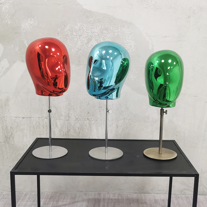 Electroplated Color Mannequin Head Display for Wigs and Hats Display Stand Glasses Support
Electroplated Color Mannequin Head Display for Wigs and Hats Display Stand Glasses Support
