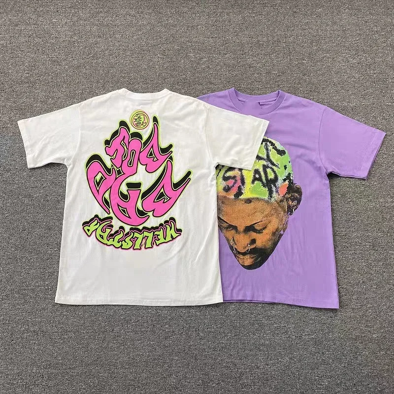 Hellstar Studios Tee 100% Cotton High Street Printed Round Neck 1:1 Trendy Sports Men's And Women's Short T
Hellstar Studios Tee 100% Cotton High Street Printed Round Neck 1:1 Trendy Sports Men's And Women's Short T