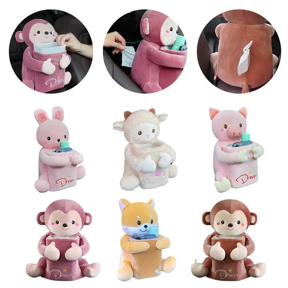 2 In1 Cute Cartoon Car Tissue Box Creative Rabbit Short Plush Tissue Box Holder For Car Armrest Box Car Garbage Can Car Acc G7G8
2 In1 Cute Cartoon Car Tissue Box Creative Rabbit Short Plush Tissue Box Holder For Car Armrest Box Car Garbage Can Car Acc G7G8
