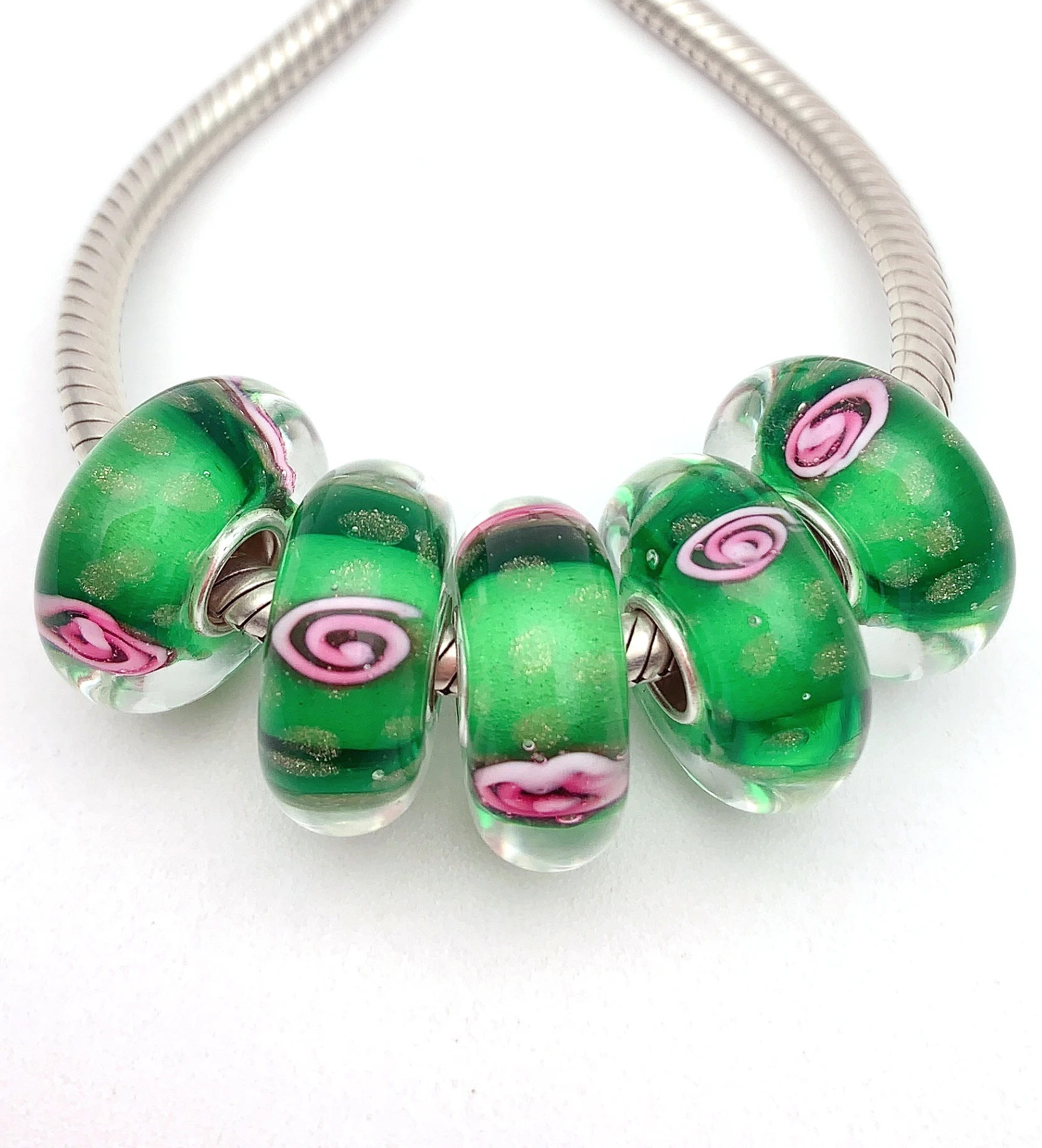 XHYG276 5X 100% Authenticity S925 Sterling Silver Beads Murano GlassBeads Fit European Charms Bracelet Diy Jewelry Lampwork
XHYG276 5X 100% Authenticity S925 Sterling Silver Beads Murano GlassBeads Fit European Charms Bracelet Diy Jewelry Lampwork