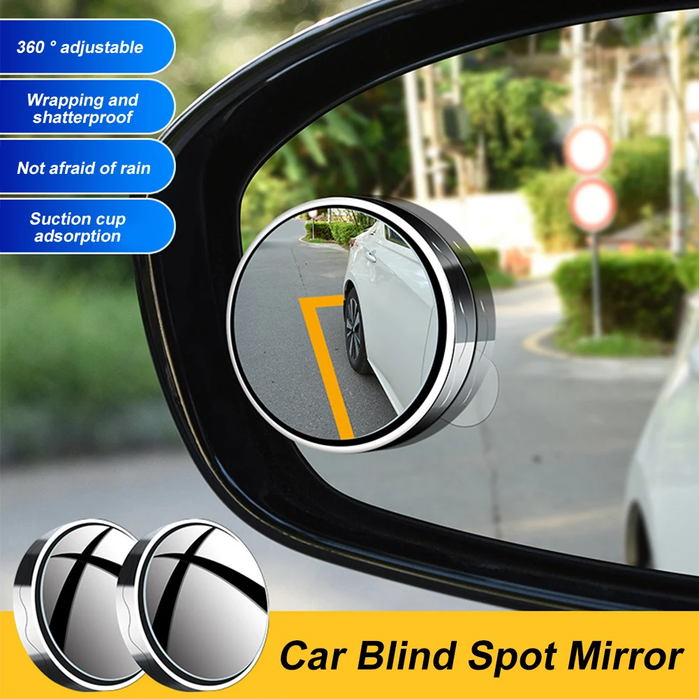 2Pcs Round Frame Convex Blind Spot Mirror Safety Driving Wide-angle 360 Degree Adjustable Clear Rearview Mirror Car Accessories
2Pcs Round Frame Convex Blind Spot Mirror Safety Driving Wide-angle 360 Degree Adjustable Clear Rearview Mirror Car Accessories