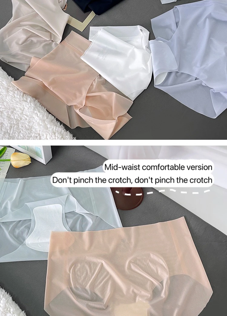1pcs Women Ultrathin Panties Female Plus Size Underwear Ice Silk High Waist Seamless Underpant Girl Briefs Breathable Sexy Panty 5 S71bd6d8e594b4c38977bcd84605f2e43O