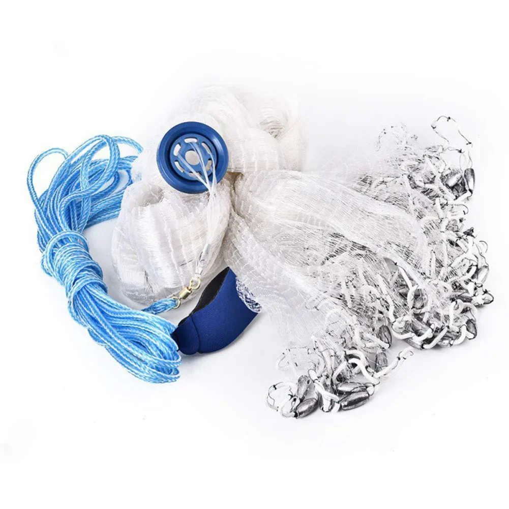 Hand Cast Fishing Net Saltwater Fishing Strong Nylon Mesh Cast Net Fishing Oceans Rivers Specifications Weight
Hand Cast Fishing Net Saltwater Fishing Strong Nylon Mesh Cast Net Fishing Oceans Rivers Specifications Weight