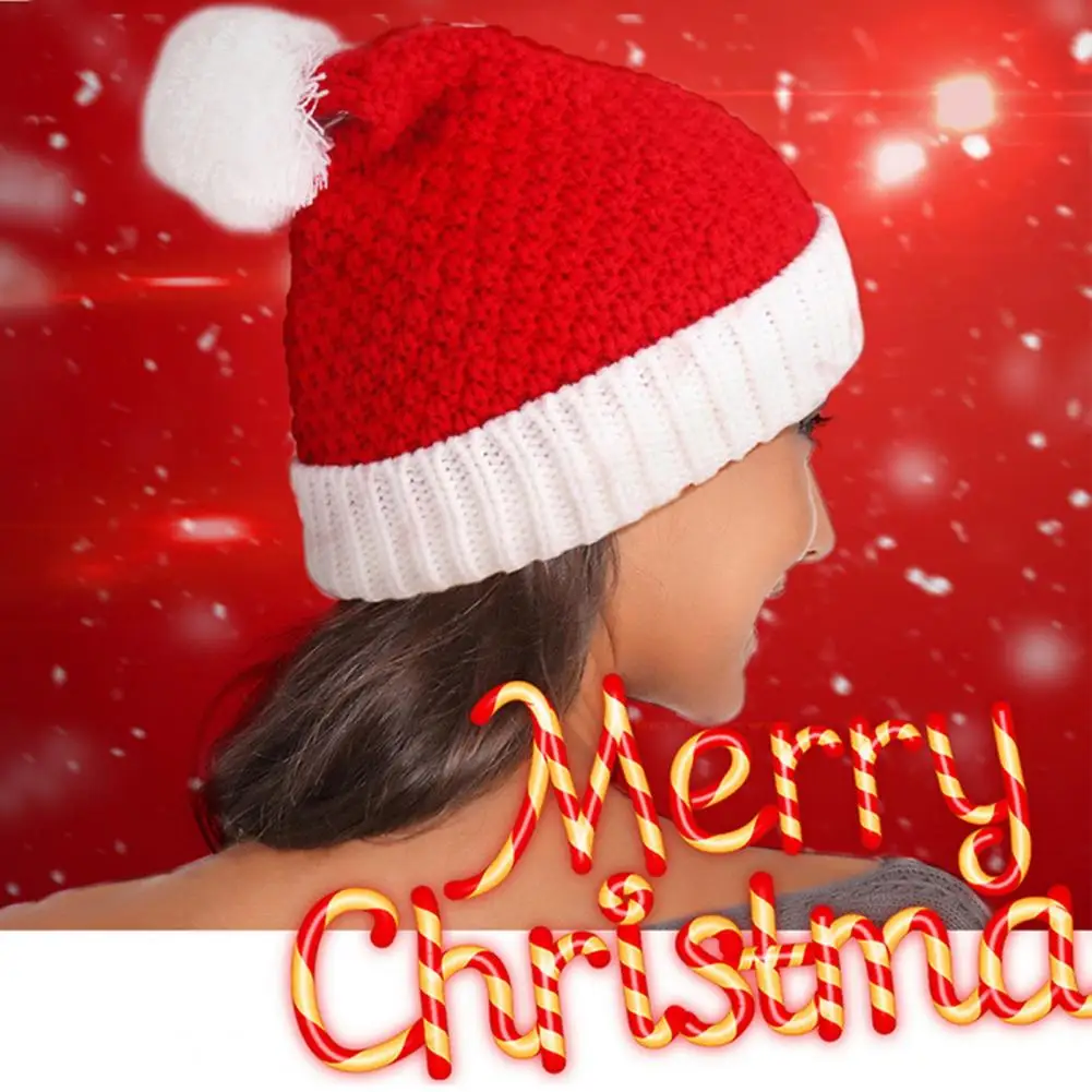 Thick Santa Hat Festive Santa Hat Plush Ball Decor Warm Knitted Beanie for Christmas New Year Parties Unisex Winter Outdoor
Thick Santa Hat Festive Santa Hat Plush Ball Decor Warm Knitted Beanie for Christmas New Year Parties Unisex Winter Outdoor