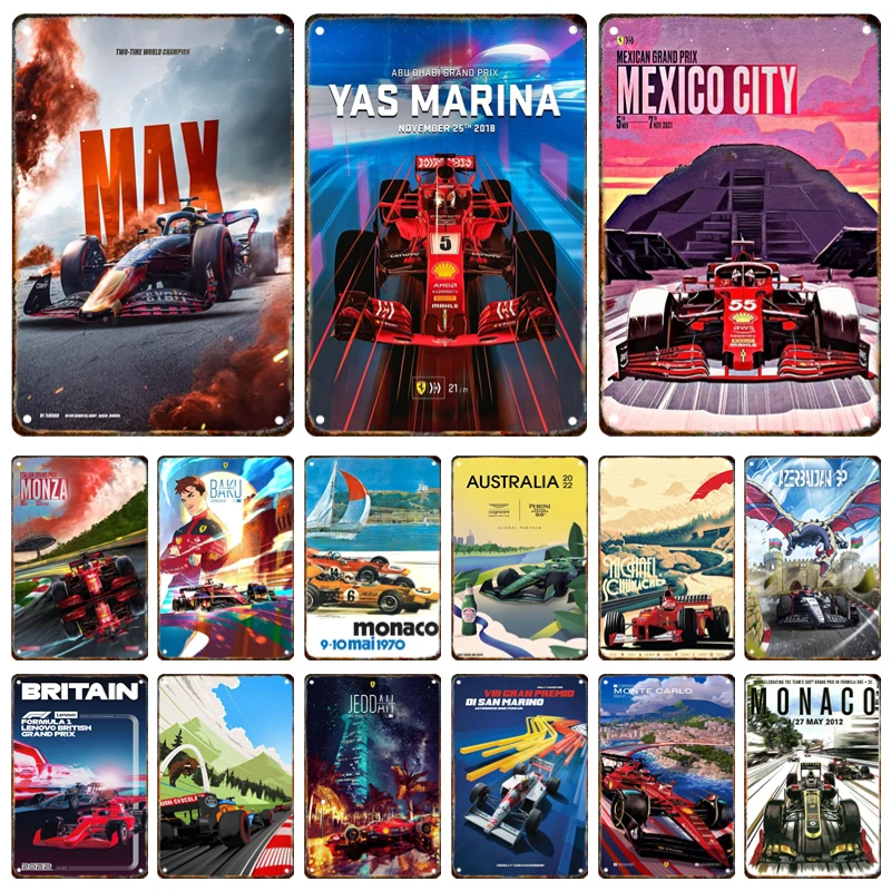 Modern F1 Racing Metal Poster Signage City Street Scene Formula Plaque Home Living Room Garage Club Wall Art Decor Mural Gift
Modern F1 Racing Metal Poster Signage City Street Scene Formula Plaque Home Living Room Garage Club Wall Art Decor Mural Gift