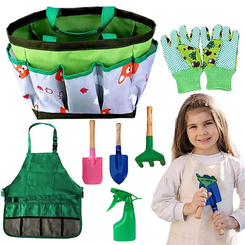 Kids Outdoor Gardening Set 7pcs Educational Planting Tools Kit Gardening Gifts For Kids Includes Spray Bottle Gloves Shovel Rake
Kids Outdoor Gardening Set 7pcs Educational Planting Tools Kit Gardening Gifts For Kids Includes Spray Bottle Gloves Shovel Rake