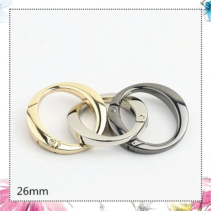 20Pcs 26mm Oval Open Spring Metal Ring Connect Buckle Egg-shaped Bag Strap Handle Hook Handbag Hardware Accessories
20Pcs 26mm Oval Open Spring Metal Ring Connect Buckle Egg-shaped Bag Strap Handle Hook Handbag Hardware Accessories