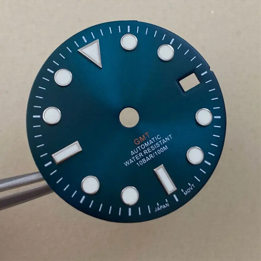 nh34 dial watch accessories nh34 sunray dial green luminous black blue for nh34 GMT movement 29mm dial
nh34 dial watch accessories nh34 sunray dial green luminous black blue for nh34 GMT movement 29mm dial