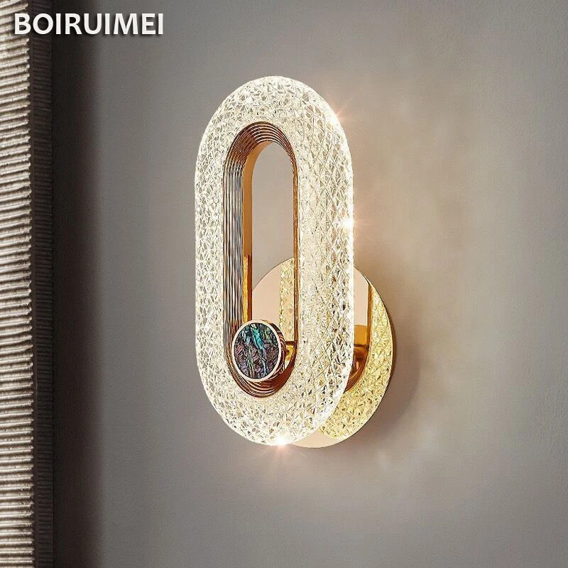 

Nordic Crystal LED Wall Lamp Home Decoration Luxury Wall Sconce for Bedroom Bedside Living Room Aisle Indoor Lighting Luminaria