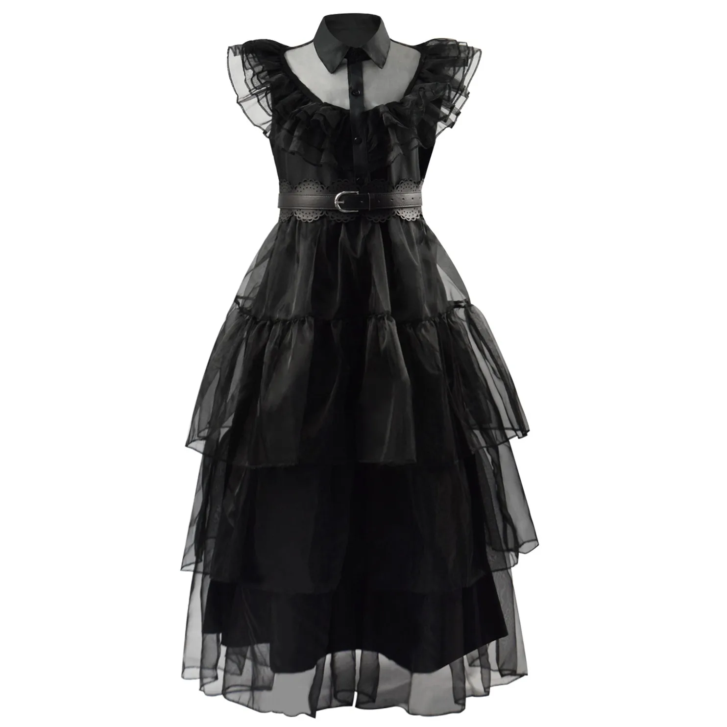 Halloween Wednesday Addams Cosplay Costume Kids Black Dress Wig Suits Children Girls Cosplay Costume 
Halloween Wednesday Addams Cosplay Costume Kids Black Dress Wig Suits Children Girls Cosplay Costume