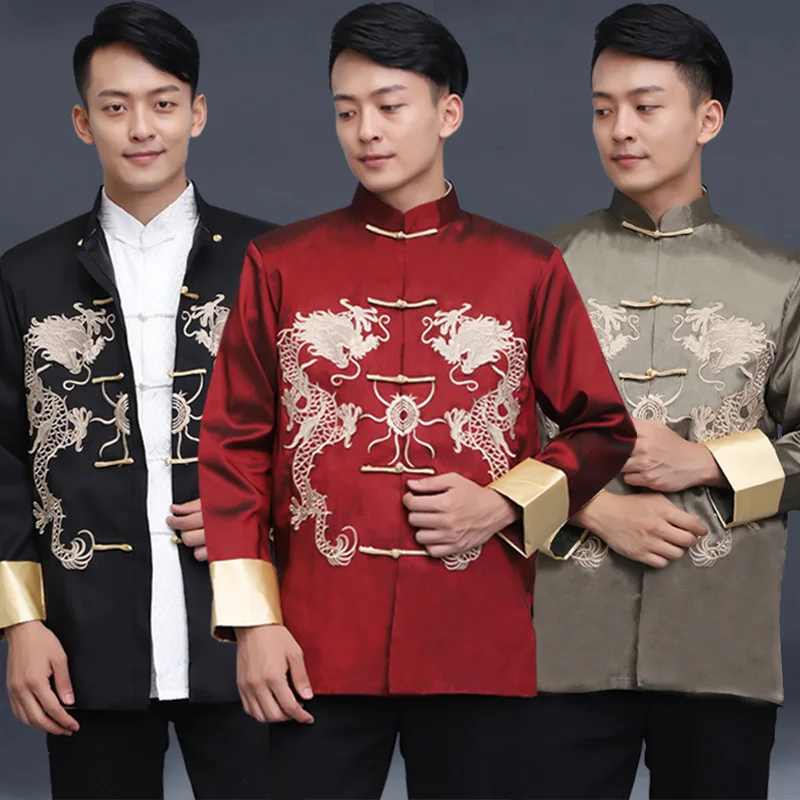 Yourqipao Men Costume 2023 Embroidery Dragon Tangsuit Traditional Chinese Clothing for Men Shirt Tops Jacket Cheongsam Hanfu
Yourqipao Men Costume 2023 Embroidery Dragon Tangsuit Traditional Chinese Clothing for Men Shirt Tops Jacket Cheongsam Hanfu